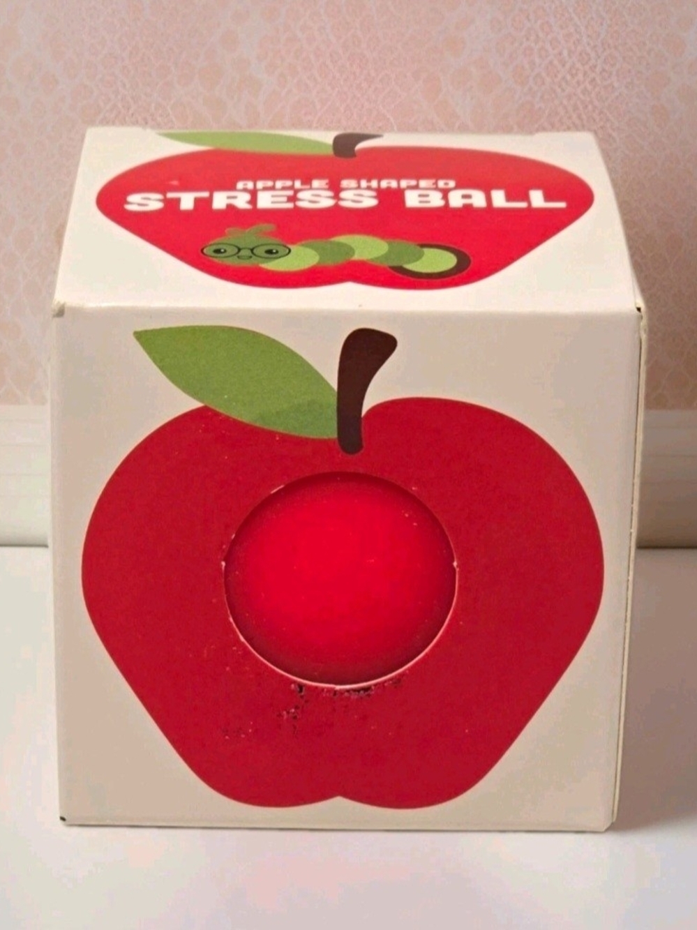 Apple Shaped Stress Ball - Red